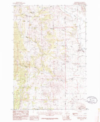 Radersburg 1986 topographic map thumbnail