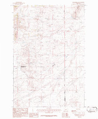 Radersburg SW 1986 topographic map thumbnail