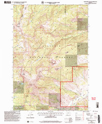 Ramshorn Peak 2000 topographic map thumbnail