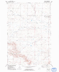 Rapelje 1956 topographic map thumbnail
