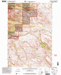 Raspberry Butte 2000 topographic map thumbnail