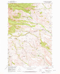 Raspberry Butte 1951 topographic map thumbnail
