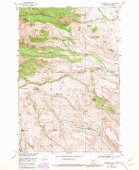 Raspberry Butte 1951 topographic map thumbnail