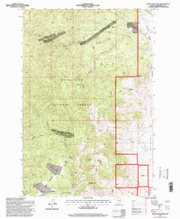 Ratio Mountain 1996 topographic map thumbnail