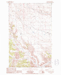 Rattlesnake 1987 topographic map thumbnail
