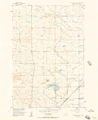 Rattlesnake Butte 1956 topographic map thumbnail