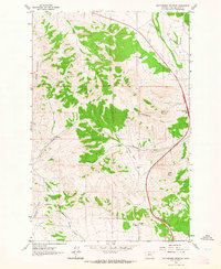 Rattlesnake Mountain 1962 topographic map thumbnail