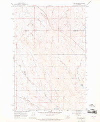 Red Buttes 1965 topographic map thumbnail