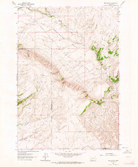 Red Canyon 1961 topographic map thumbnail