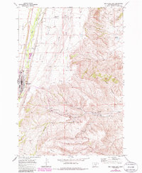 Red Lodge East 1969 topographic map thumbnail