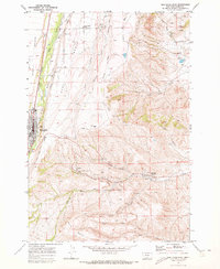Red Lodge East 1969 topographic map thumbnail