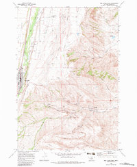 Red Lodge East 1969 topographic map thumbnail