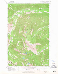 Red Meadow Lake 1966 topographic map thumbnail
