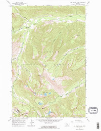 Red Meadow Lake 1966 topographic map thumbnail