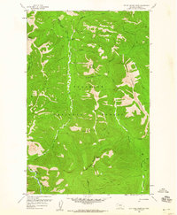 Red Plume Mountain 1958 topographic map preview
