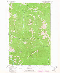 Red Plume Mountain 1958 topographic map thumbnail