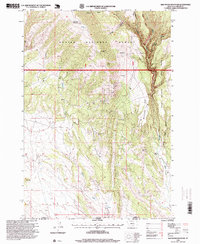 Red Pryor Mountain 1996 topographic map thumbnail