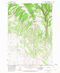 Red Pryor Mountain 1964 topographic map thumbnail