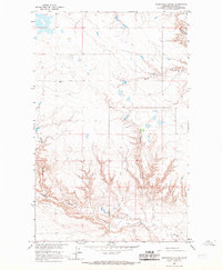 Reservoir Coulee 1964 topographic map thumbnail
