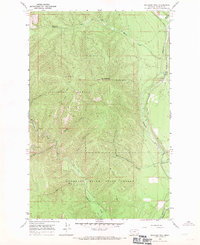 Richards Peak 1966 topographic map thumbnail
