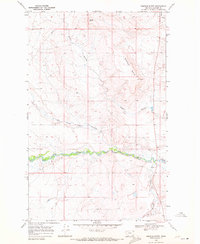 Rimrock Butte 1968 topographic map thumbnail