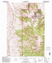 Rimrock Divide 1995 topographic map thumbnail