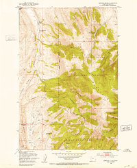 Rimrock Divide 1951 topographic map thumbnail