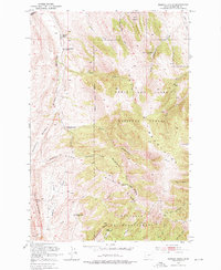 Rimrock Divide 1951 topographic map thumbnail
