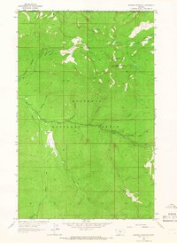 Robinson Mountain 1963 topographic map thumbnail
