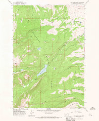 Rock Creek Lake 1967 topographic map thumbnail