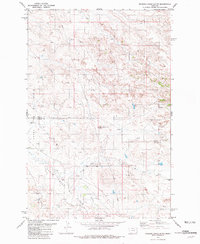 Rocking Chair Butte 1981 topographic map thumbnail