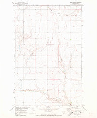 Rocky Coulee 1970 topographic map thumbnail