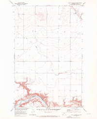 Rocky Coulee SW 1970 topographic map thumbnail