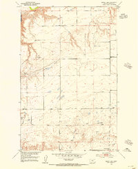 Rocky Lake 1953 topographic map thumbnail