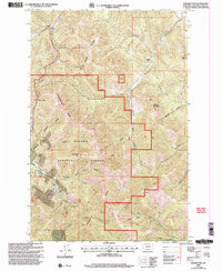 Rogers Pass 2001 topographic map thumbnail