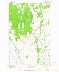 Rose Crossing 1962 topographic map thumbnail