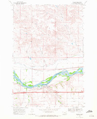 Rosebud 1968 topographic map thumbnail