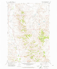 Rosebud Buttes 1971 topographic map thumbnail