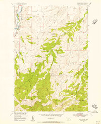 Ross Canyon 1954 topographic map thumbnail