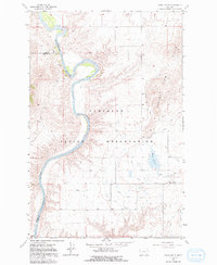 Round Butte 1965 topographic map thumbnail