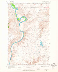 Round Butte 1965 topographic map thumbnail