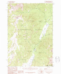 Roundhead Butte 1987 topographic map thumbnail
