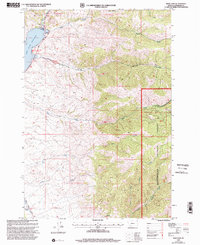 Ruby Dam 1997 topographic map thumbnail