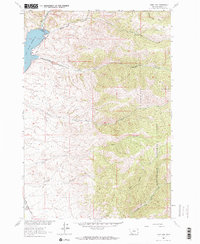 Ruby Dam 1963 topographic map preview