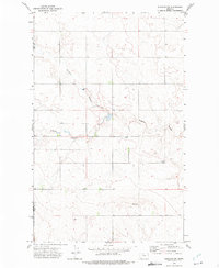 Rudyard NW 1972 topographic map thumbnail