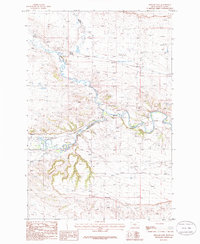 Ryegate East 1986 topographic map thumbnail