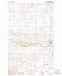 Ryegate West 1986 topographic map thumbnail
