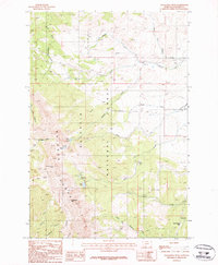 Sacagawea Peak 1987 topographic map thumbnail