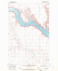 Saddle Butte 1969 topographic map thumbnail