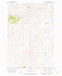 Saddle Horse Butte 1973 topographic map thumbnail